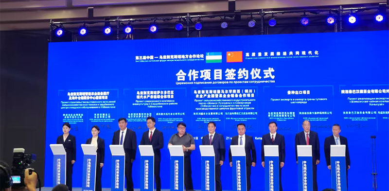 安康蚕种场与乌兹别克斯坦签约蚕种订单12万张